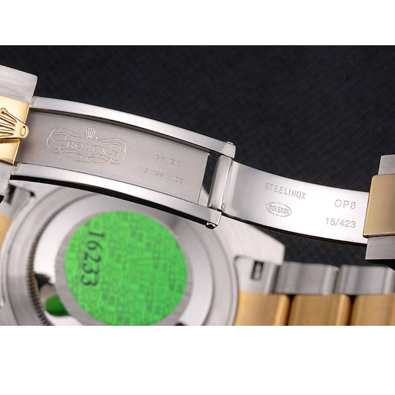 Aaa replica Gold Bezel Bracelet Two Submariner Tone Steel Dial And Blue Rolex Swiss 0522
